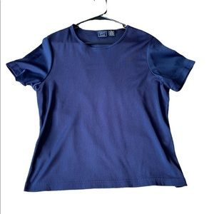 Laura Scott Ribbed Royal Blue top Size XL